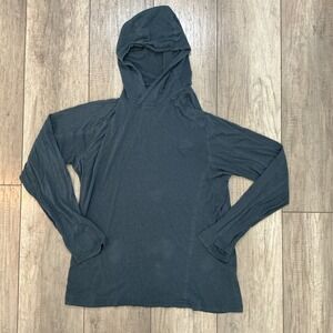 Kuhl DRY Pullover Hoodie Long Sleeve Organic Cotton‎ Blend Top Blue XL
